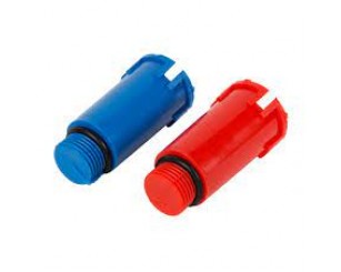 Комплект заглушек 1/2" (красная+синяя) с НР Valfex