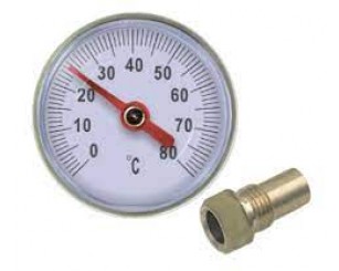 Термометр с гильзой 40мм (Y-40T-80) Tim