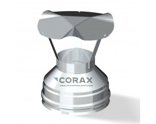 Оголовок Ø100/200 (нерж.0,5мм) COrax