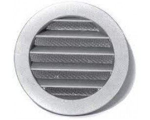 Решетка вентиляционная серая алюмин. круг. Ø225 с фланцем, 200 (20РКМ)